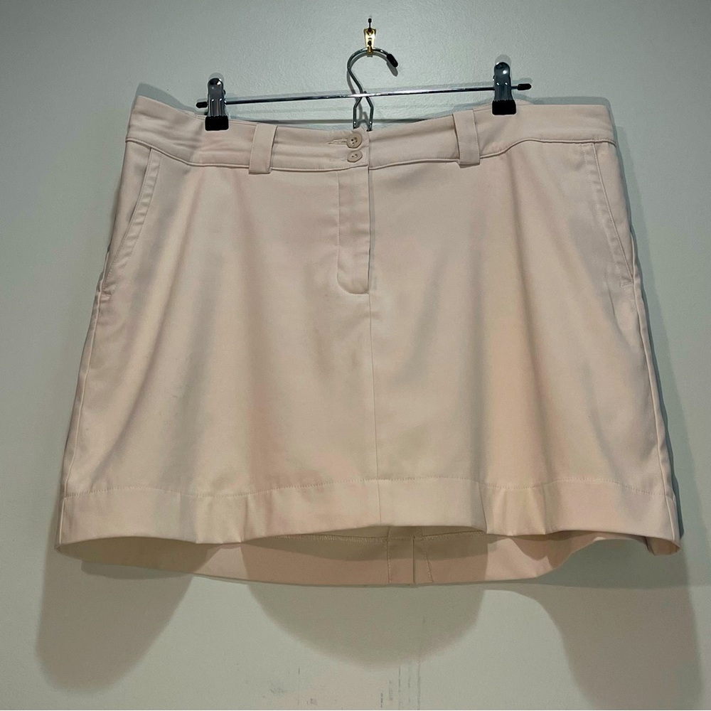 Nike Golf Tour Performance Dri-Fit Women’s Golf Skort Stretch Beige/Tan Size 14